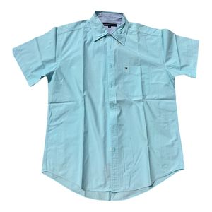 Tommy Hilfiger Men's Light Blue Button-Down Shirt