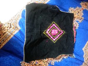 Embroidered Black Ethnic Waistcoat/Choli