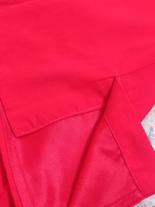 Red Printed Puff Sleeves dress 8to10 years