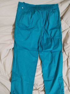 Teal Blue Ladies Pants(SIZE-3XL)