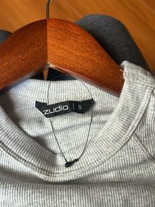 Comfy Grey Ribbed T-Shirt