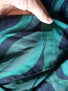 Max Fashion Green printed overlap hem crop top