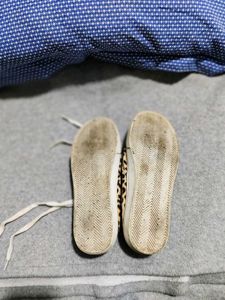 Leopard Print Canvas Sneakers