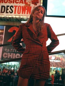 ZARA Houndstooth Blazer Dress with inbuilt skort.