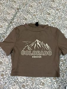 Colorado Denver Graphic Crop Top