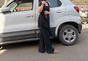 Elegant Black Sequined Kurta Set