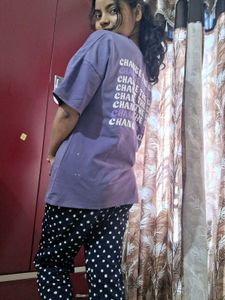 Purple Graphic T-Shirt