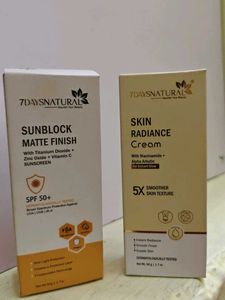 7 Days Natural Sunblock & Radiance Cream