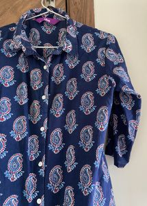 Blue Paisley Print Set
