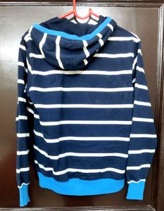 Striped Zip-Up Hoodie