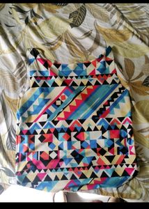 Geometric Crop Top