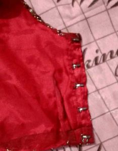 Maroon &amp; Gold Sequin Blouse