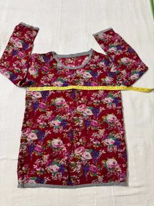 Floral Print Long Sleeve Top