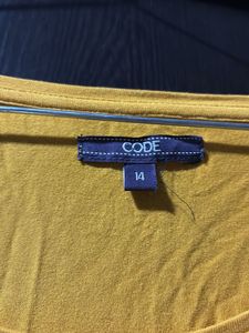 Mustard Top - 3/4 Sleeve