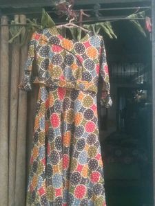 Colorful Geometric Print Dress