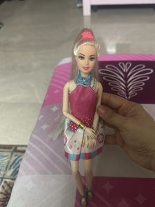 Barbie Doll with Pink Hair
