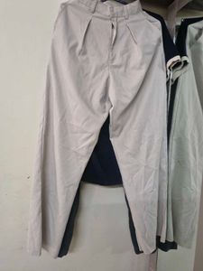 Classic Beige Wide-Leg Trousers
