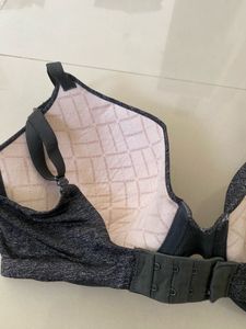 Gray Heathered Padded Bra