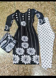Floral Printed Kurta Set