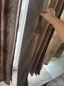 Combo of 3- Full Size Elegant Brownish Curtains