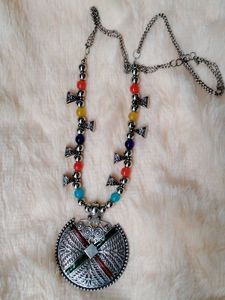 Boho Tribal Pendant Necklace