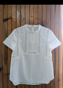 Elegant White Lace Blouse