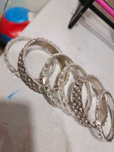 Sparkling Crystal Bangle Set