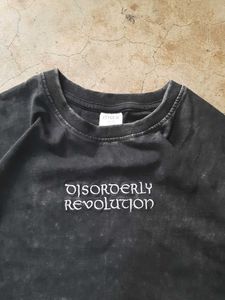 Graphic back Print acid washed Oversized T-Shirt