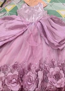 Sparkling Lavender Girls' Party Dress