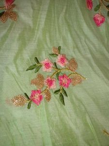 embroidery flared one piece ( ethnic gown) 😍