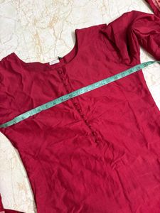 Elegant Maroon Kurta Set with Dupatta...