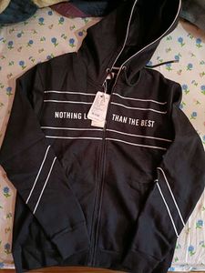 Lee Cooper Men's Black Zip-Up Hoodie