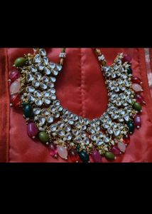 Stunning Multicolored Kundan Necklace Se