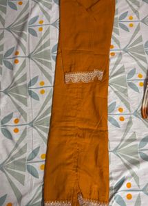 Elegant Mustard Kurta Set with Dupatta