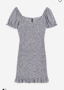 Chic Smocked Gingham Dress