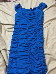 Blue Bodycon Mini Dress