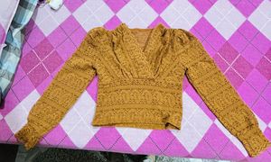 Stylish brown Lace Top