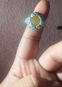 Gemstone Silver Ring Vintage design