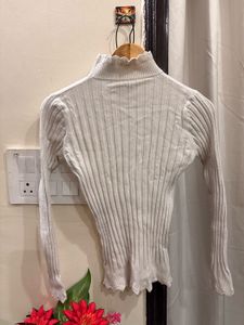 Ribbed Turtleneck Sweater