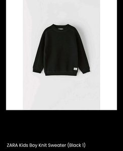 ZARA Classic Black Pullover Sweater