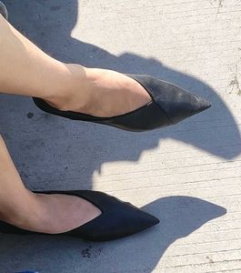 Zara Black Leather Bellies