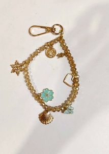 Gold Plated Pendant Set with phone Charm