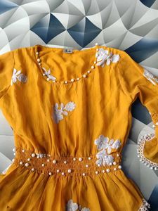 Neon Puff Sleeve Top