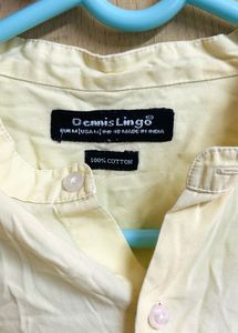 Men's Band Collar Shirt