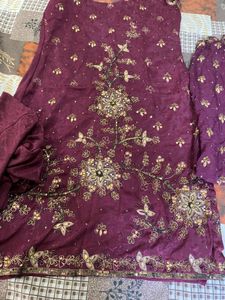 3 Piece Punjab Patyala Crepe Suit