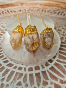Citrine Crystal Pendants