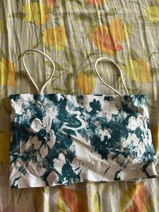 Floral Print Crop Top