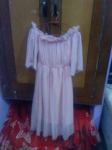 Off-the-Shoulder Tulle Dress