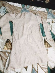 Men's Beige Kurta