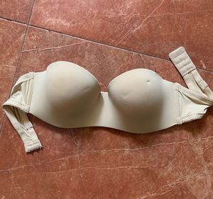 Strapless Beige Bra